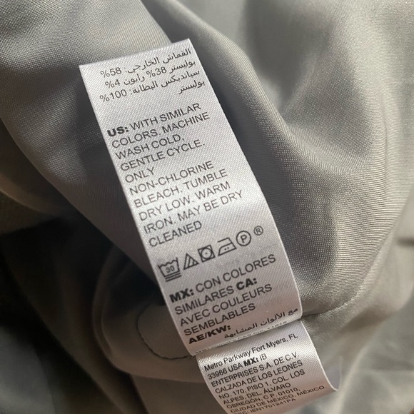 White House Black Market Blazer Women’s Size 6 Gray Fitted Lined Jacket Suit - Picture 9 of 12